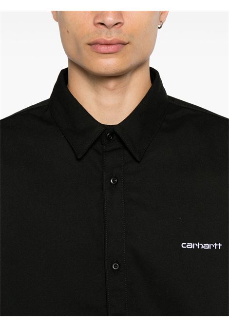 camicia module script uomo nera in poliestere CARHARTT WIP | I0337680D2.01